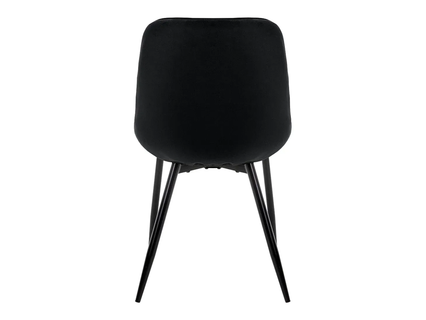 Lote de 2 sillas de comedor sillas de salón silla de cocina terciopelo negro