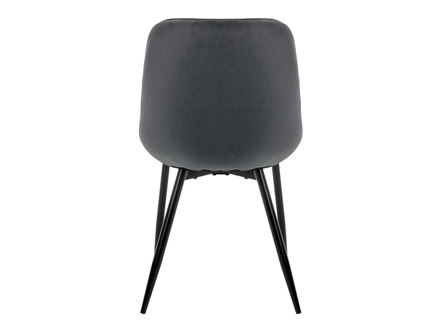 Lote de 2 sillas de comedor Sillas de salón Silla de cocina Terciopelo antracita