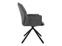 Lote de 2 sillas de comedor giratorias silla de comedor sillón de terciopelo giratorio 180