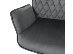 Lote de 2 sillas de comedor giratorias silla de comedor sillón de terciopelo giratorio 180