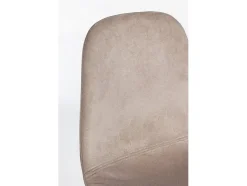 Lote de 4 sillas de terciopelo gris tórtola - IRELIA