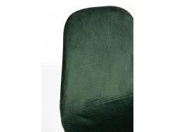 Lote de 4 sillas de terciopelo verde oscuro - IRELIA