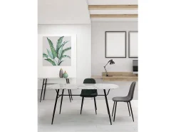 Lote de 4 sillas de terciopelo verde oscuro - IRELIA