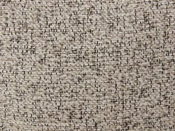 Lote de 2 sillas giratorias de tweed y metal color topo - Crema - VALIANA