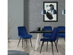 Lote de 2 sillas Sillas de comedor Silla de cocina Sillas de salón Silla tapizada terciopelo