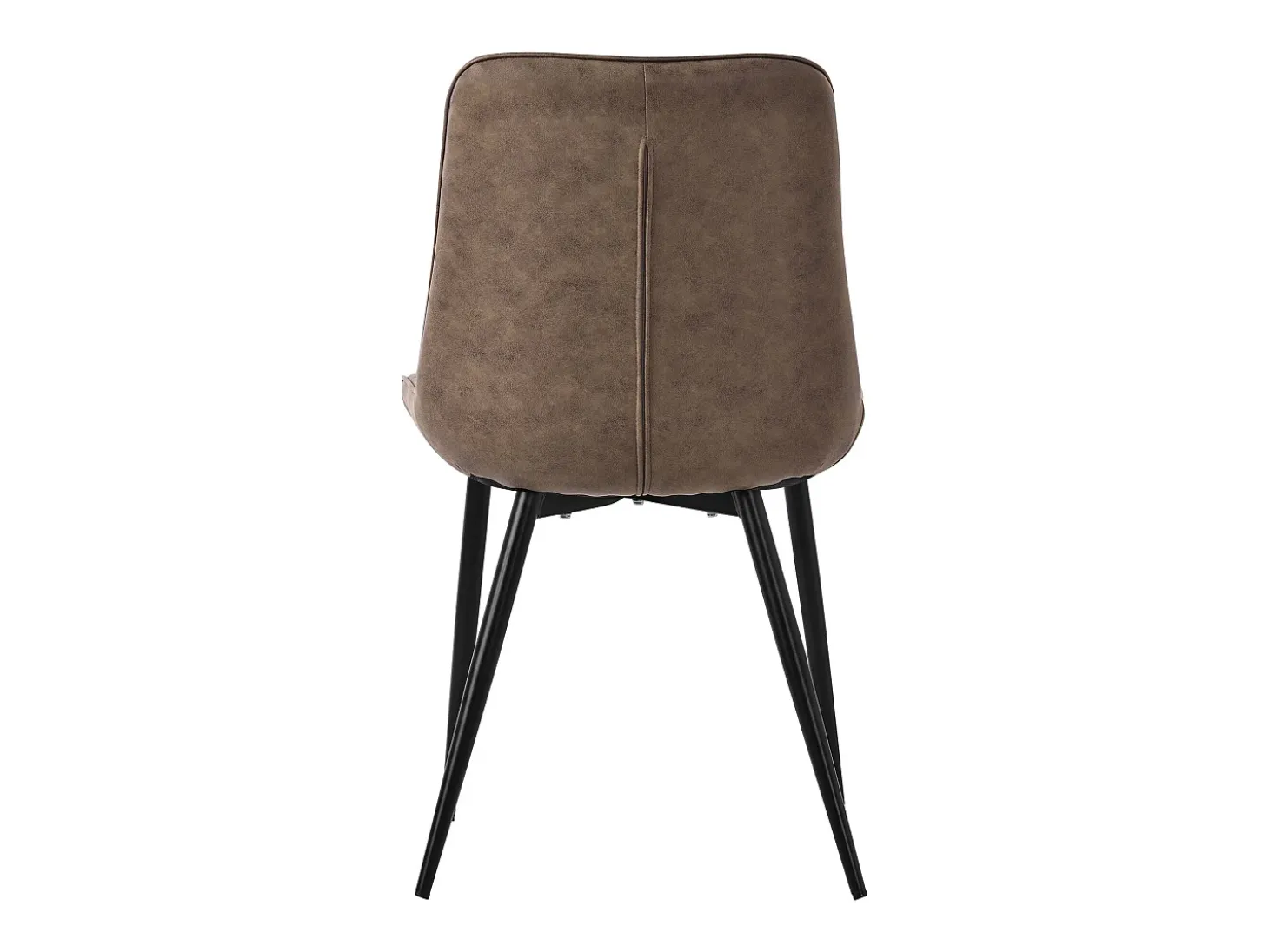 Lote de 4 sillas Sillas de comedor Silla de cocina Sillas de salón PU imitación piel marrón