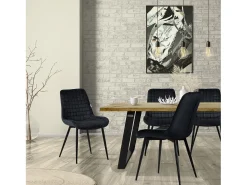 Lote de 6 sillas sillas de comedor sillas de cocina sillas de salón silla tapizada terciopelo