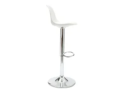 Lote de 2 taburetes de diseño blancos STEEVY