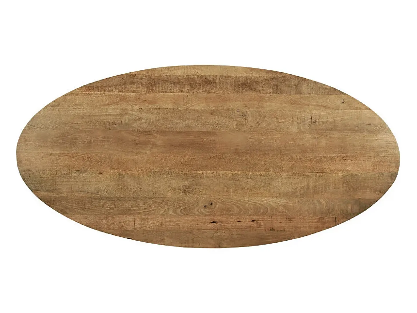 MACY-Mesa de comedor ovalada 8/10 personas 210cm madera