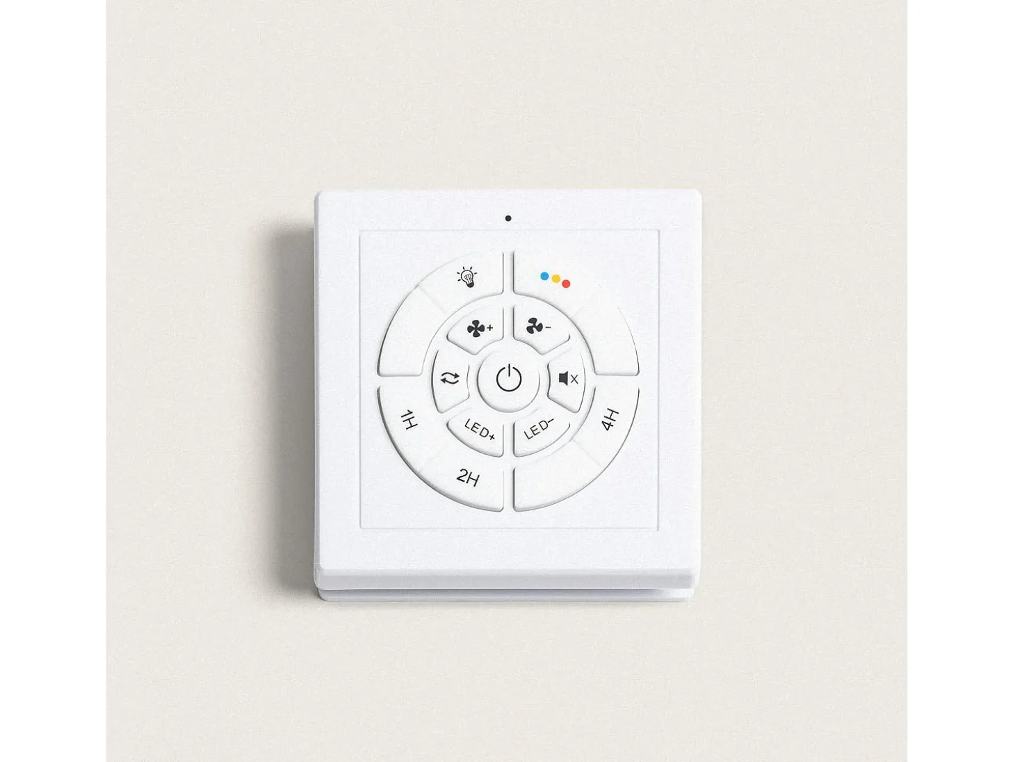 Madera Blanca Madera Blanca Con Luz Controlador de Pared + Mando Sí