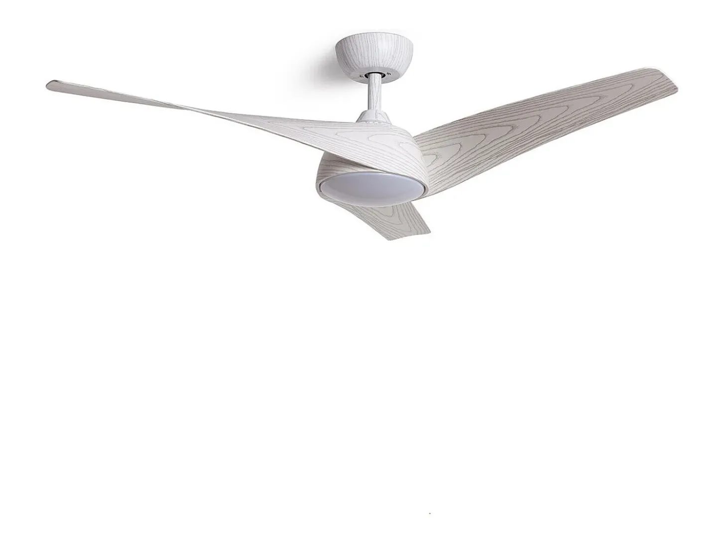 Madera Blanca Madera Blanca Con Luz Controlador de Pared + Mando Sí