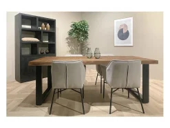 MANAUS-Mesa de comedor 10 personas 240 cm aserrada en bruto