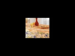 Mantel Provenzal rectangular antimanchas Poliéster naranja glicina 150 x 300 cm