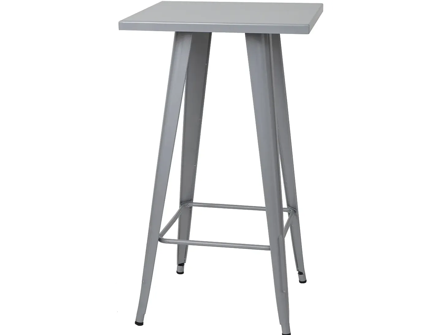MCW-A73 Juego de mesa de bar de metal (3 piezas), gris