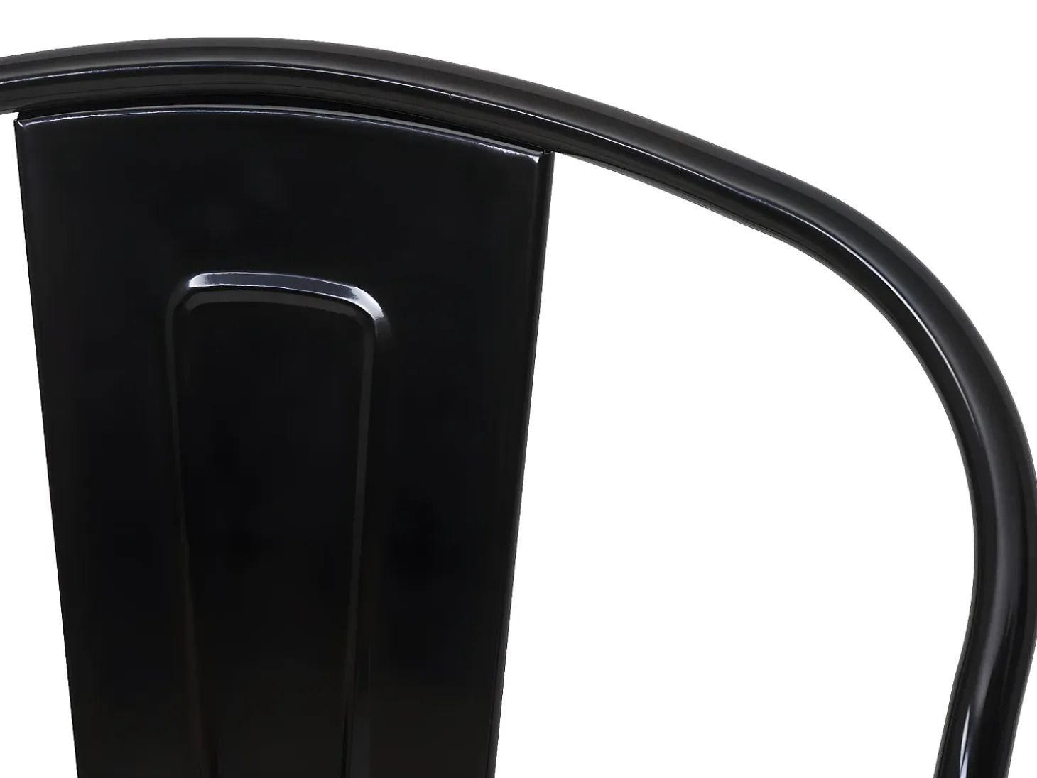 MCW-A73 Taburete de bar de metal (set de 2), negro