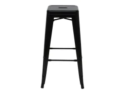 MCW-A73 Taburete de bar de metal (set de 4), negro