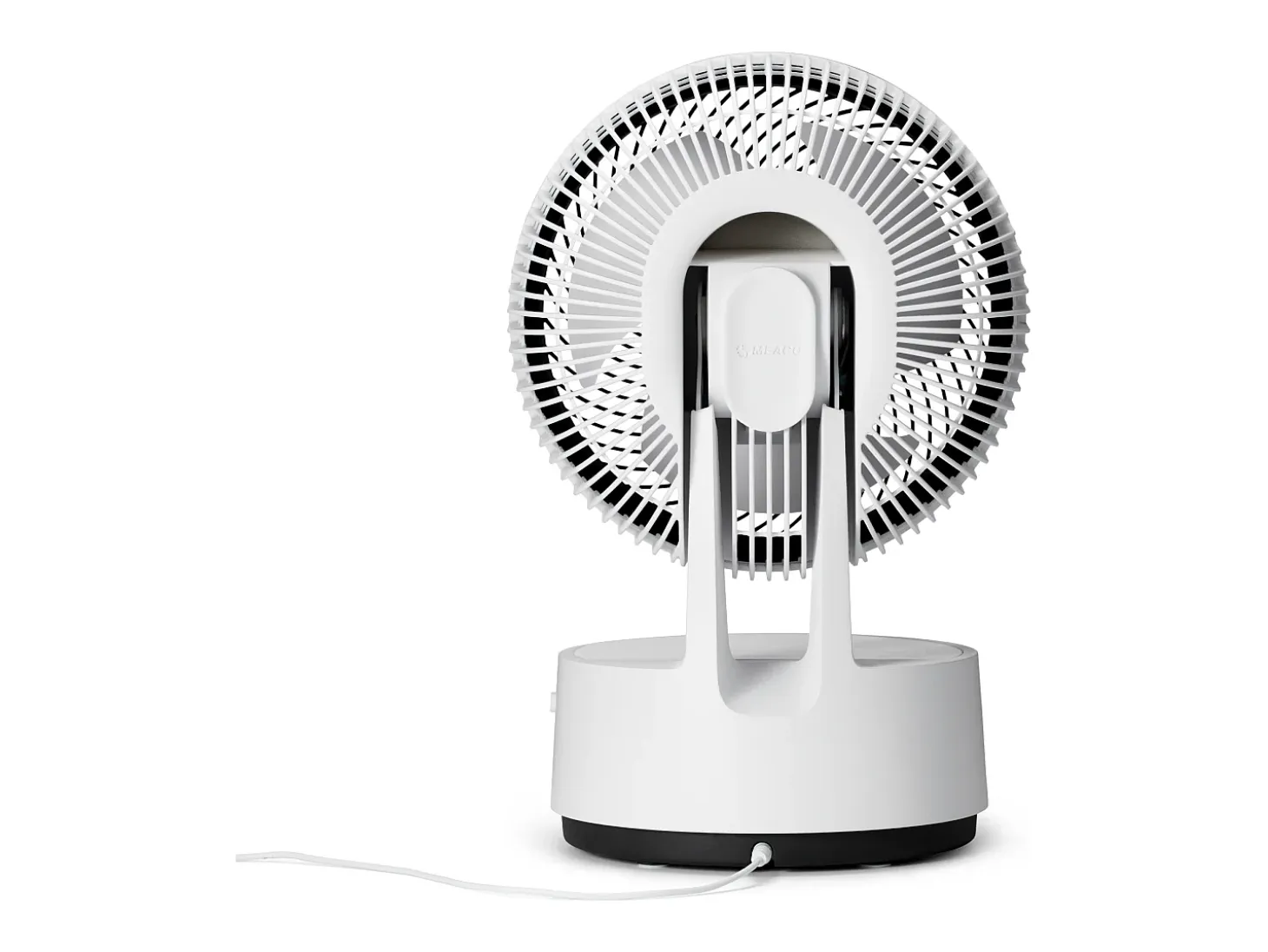 MeacoFan Sefte® 8": ventilador portátil con batería reemplazable, interior/exterior, silencioso, 12 velocidades, modo ECO, compacto, blanco