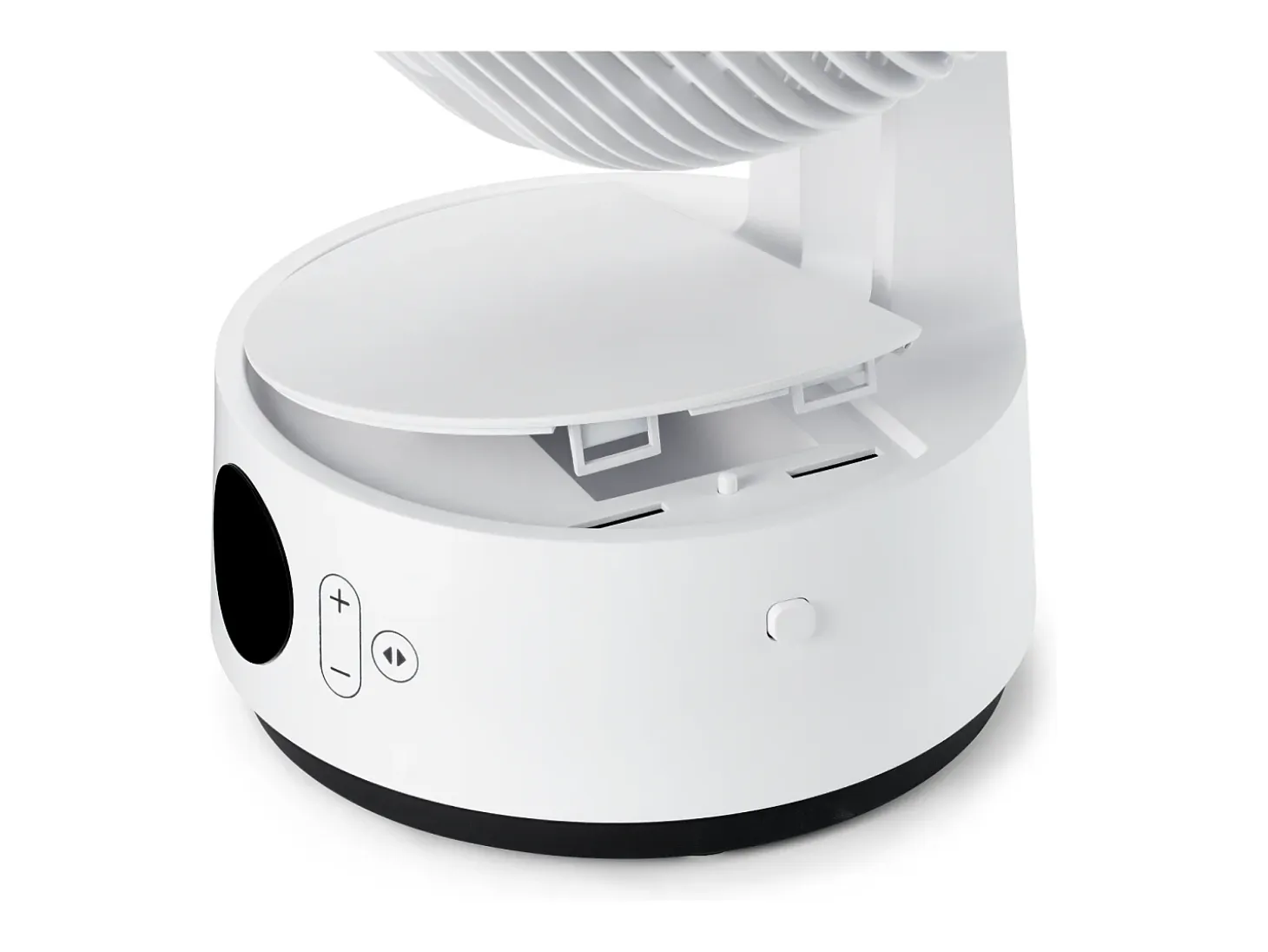 MeacoFan Sefte® 8": ventilador portátil con batería reemplazable, interior/exterior, silencioso, 12 velocidades, modo ECO, compacto, blanco