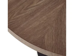 Melo negro y madera 100cm mesa redonda