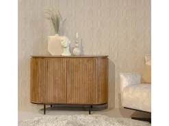 MENTON-Aparador de madera maciza de 115 cm
