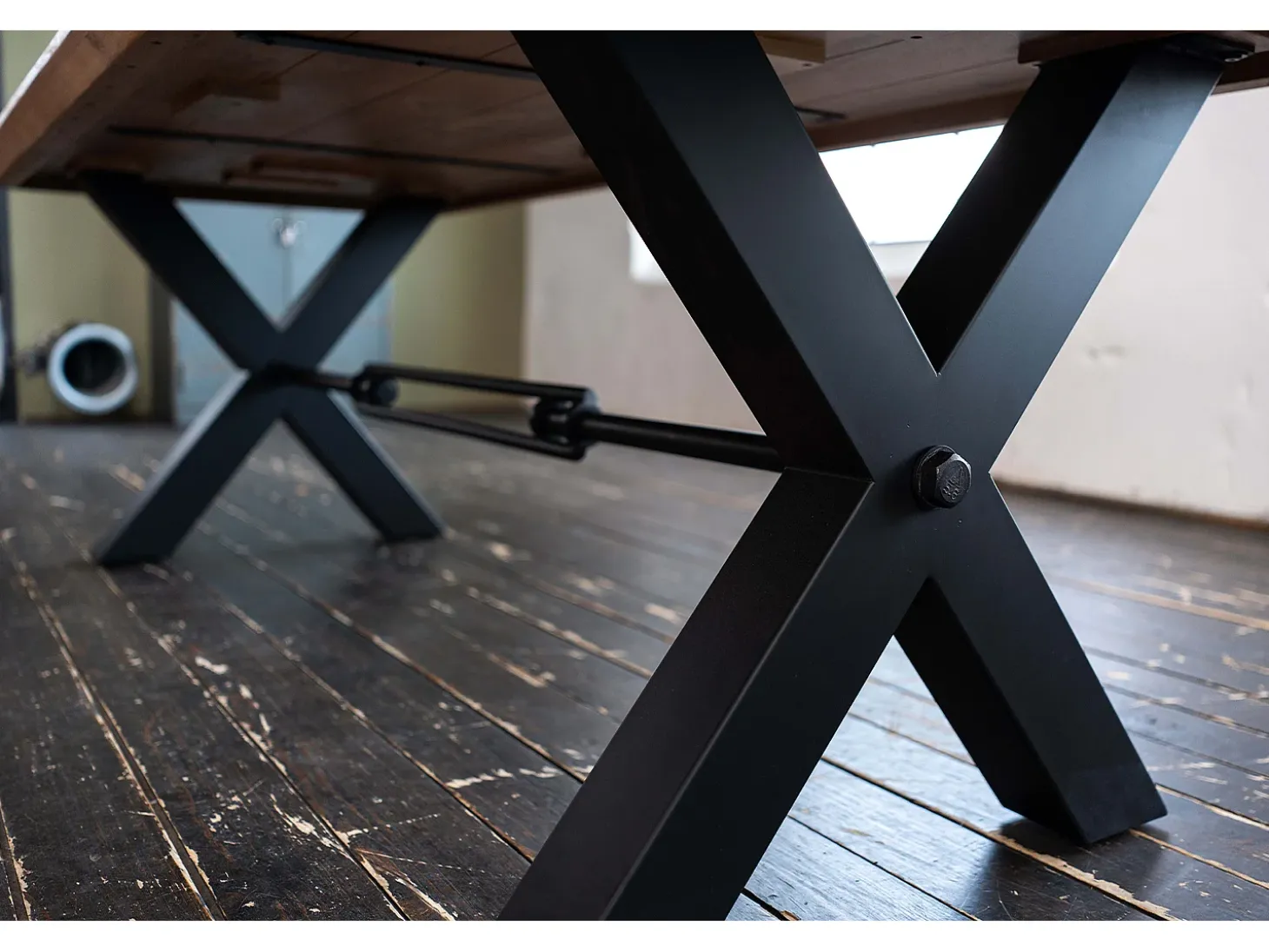 Mesa - marrón Madera - 220 x 100 cm - PALO