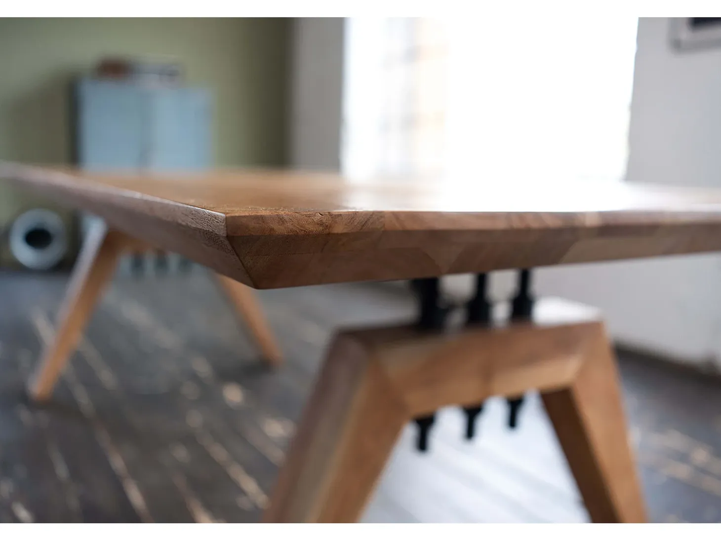 Mesa - marrón Madera - 220 x 100 cm - WOODY