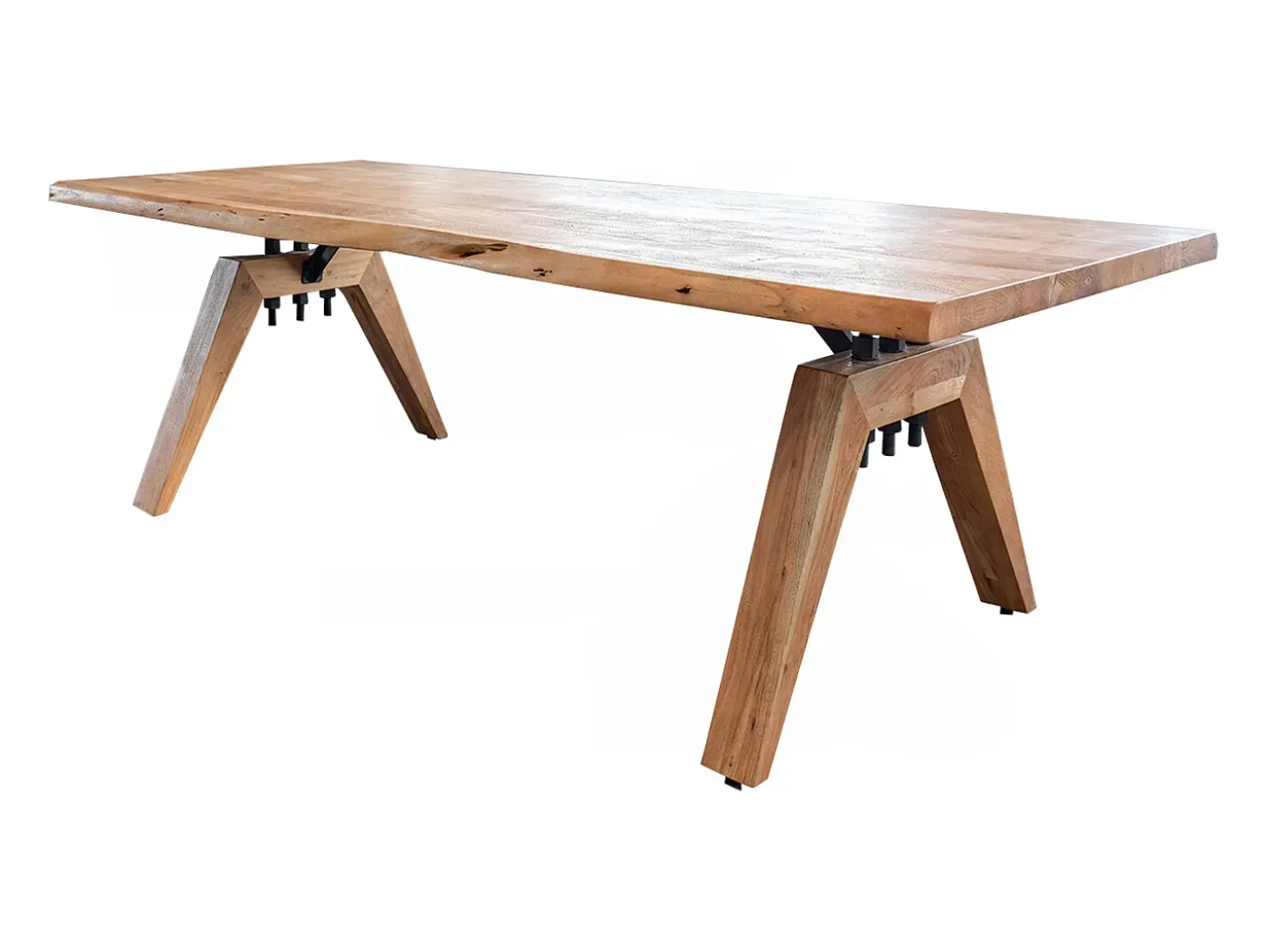 Mesa - marrón Madera - 200 x 100 cm - WOODY