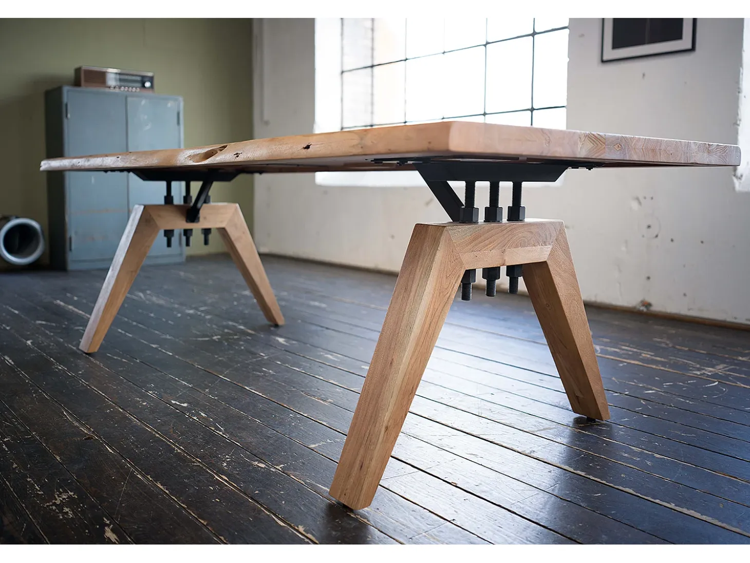 Mesa - marrón Madera - 200 x 100 cm - WOODY