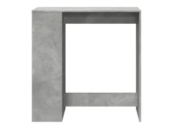 Mesa alta bar con estantes madera gris hormigón 101x40x103,5 cm