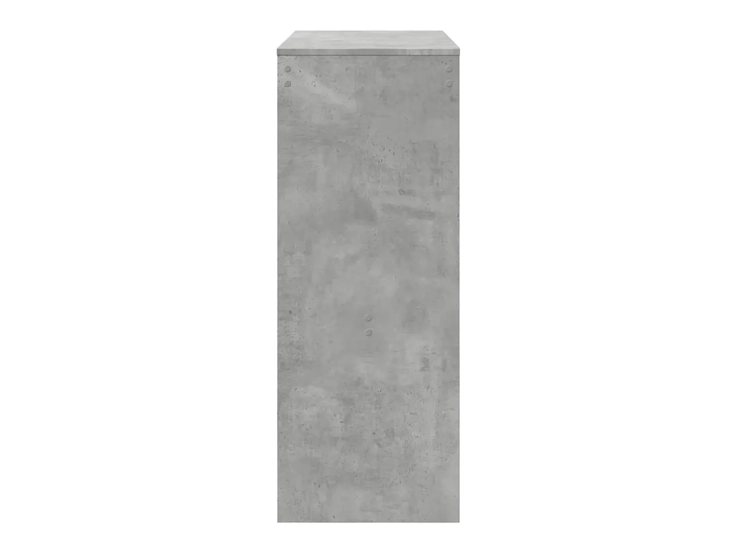 Mesa alta bar con estantes madera gris hormigón 90x40x103,5 cm