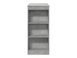 Mesa alta bar con estantes madera gris hormigón 95x47x103,5 cm