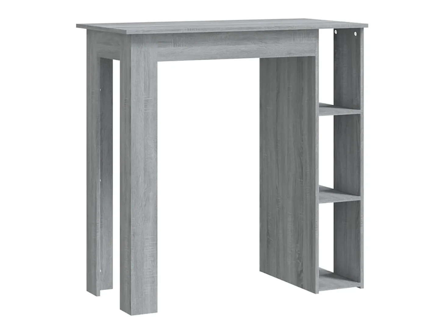 Mesa alta con estante gris Sonoma 102x50x103,5 cm ES250301