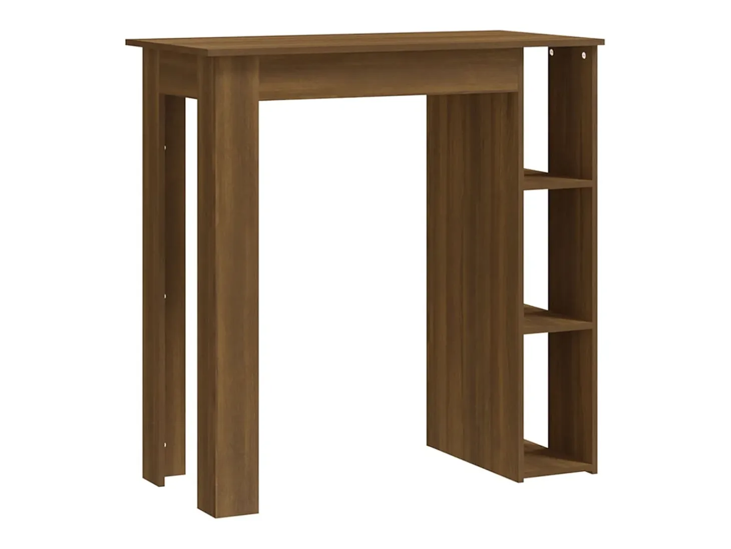 Mesa alta con estante marrón roble 102x50x103,5 cm ES874438