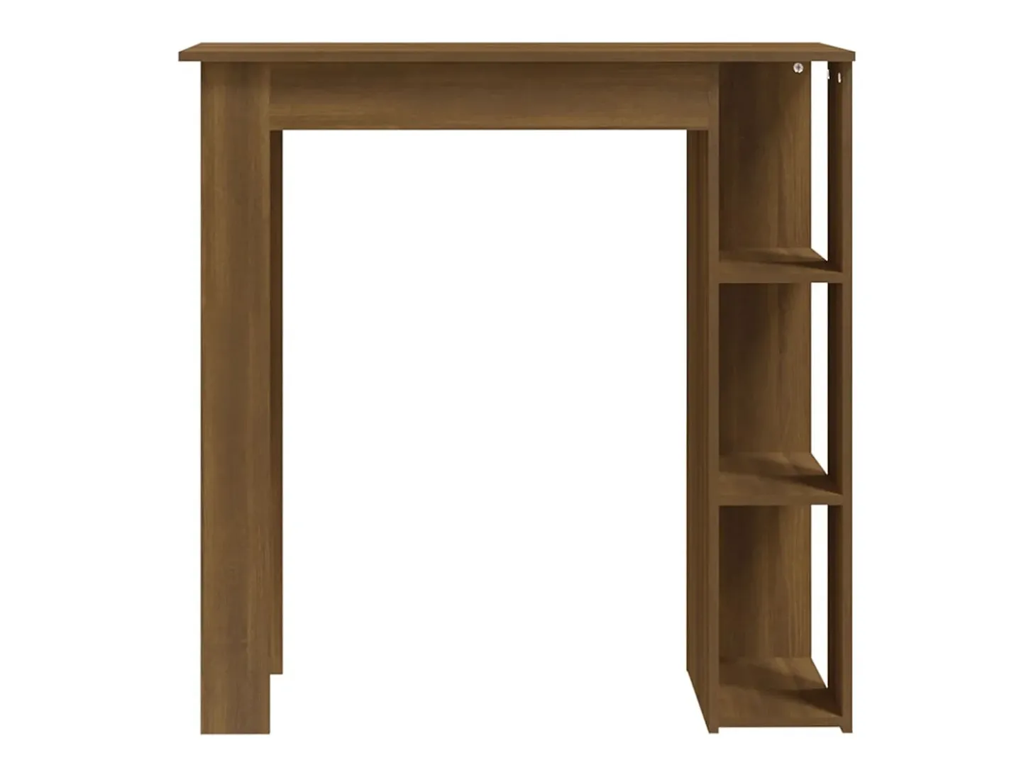 Mesa alta con estante marrón roble 102x50x103,5 cm ES874438