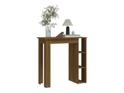 Mesa alta con estante marrón roble 102x50x103,5 cm ES874438