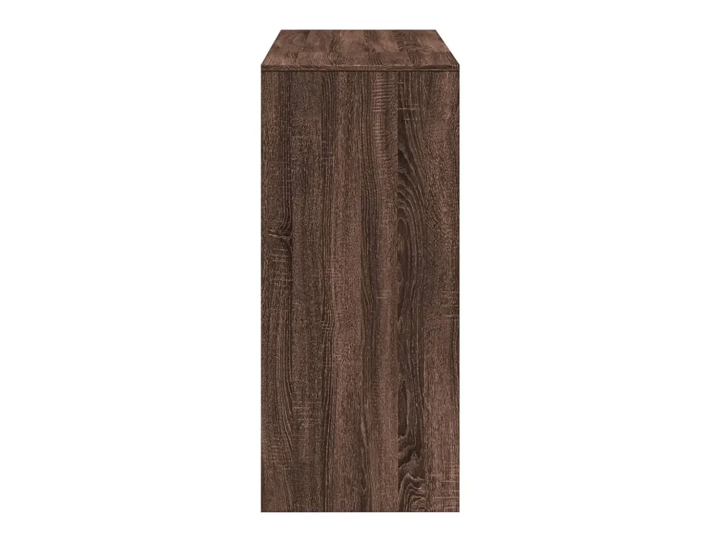 Mesa alta con estante marrón roble 124x46x103,5 cm