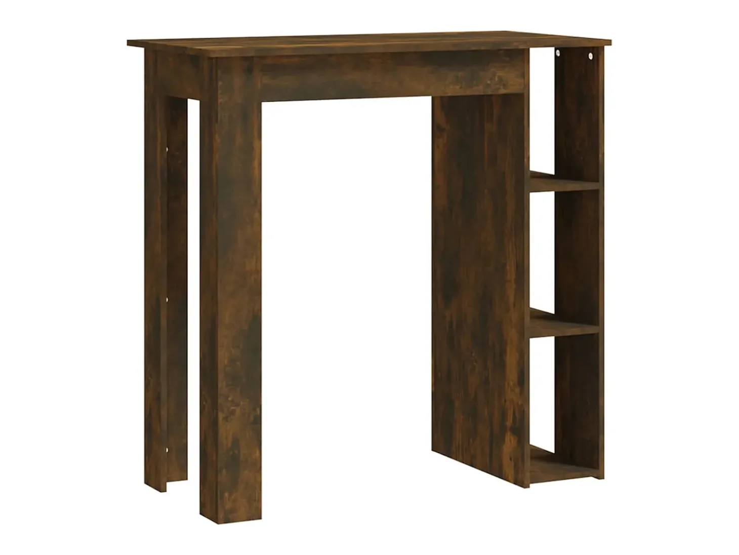 Mesa alta con estante roble ahumado 102x50x103,5 cm ES946550