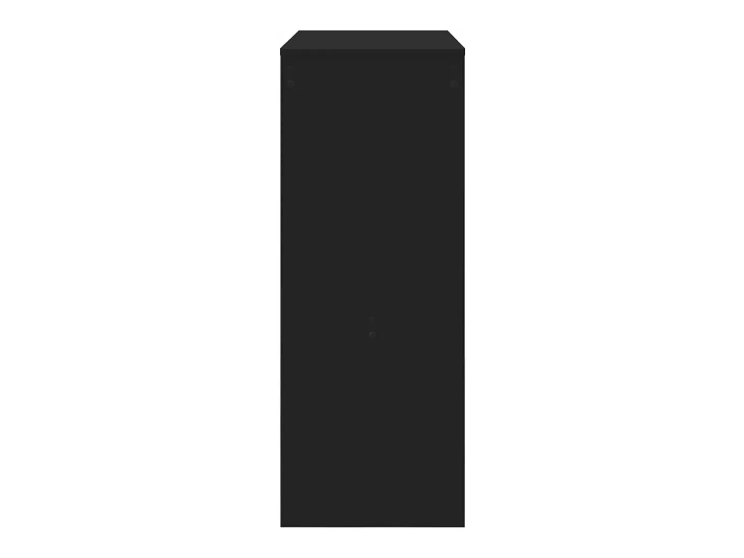 Mesa alta con estantes madera ingeniería negra 90x40x103,5 cm