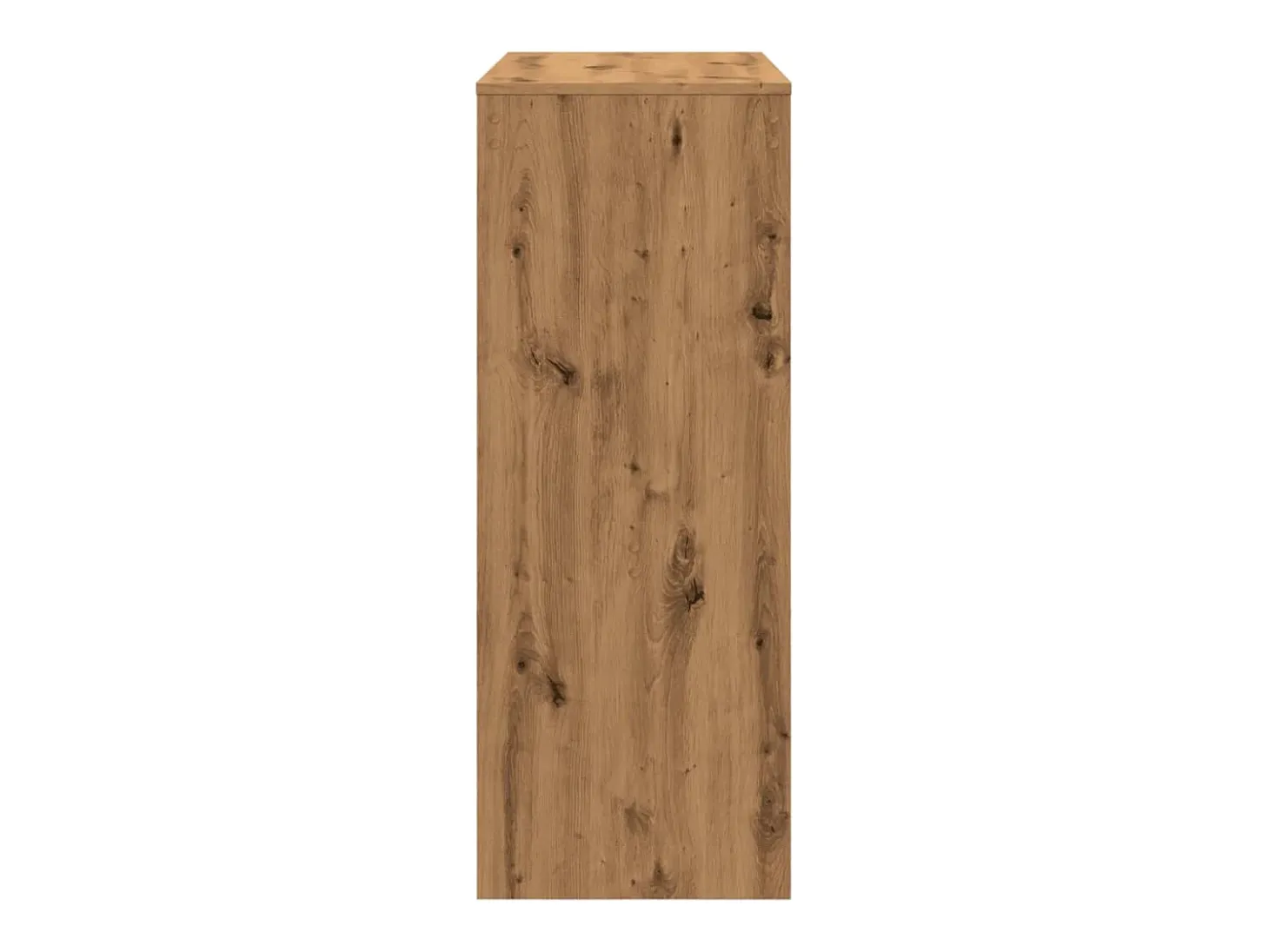Mesa alta con estantes madera roble artisian 90x40x103,5 cm