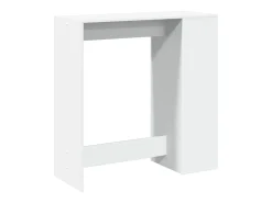 Mesa alta con estantes madera ingeniería 101x40x103,5 cm