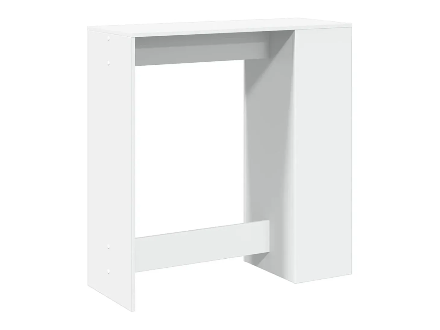 Mesa alta con estantes madera ingeniería 101x40x103,5 cm