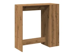 Mesa alta con estantes madera roble artisian 101x40x103,5 cm