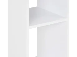 Mesa alta de bar blanco y roble Sonoma 60x60x110 cm ES819272