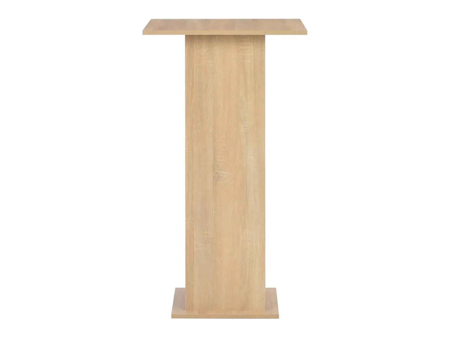 Mesa alta de bar color roble 60x60x110 cm