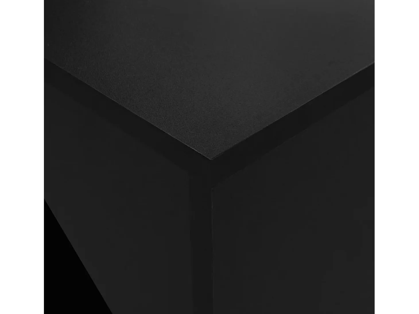 Mesa alta de bar con armario negra 115x59x200 cm ES347134