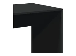 Mesa alta de bar madera de ingeniería negra 51x50x103,5 cm