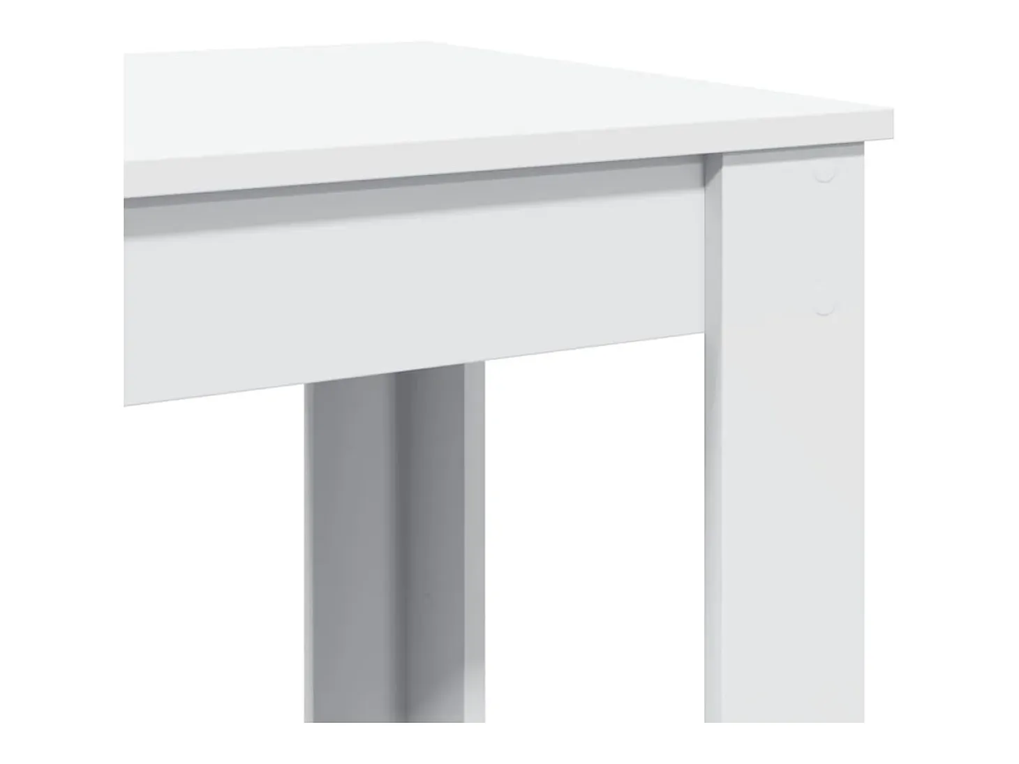 Mesa alta de bar madera de ingeniería blanca 51x50x103,5 cm
