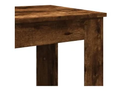 Mesa alta de bar madera ingeniería roble ahumado 102x50x103,5cm