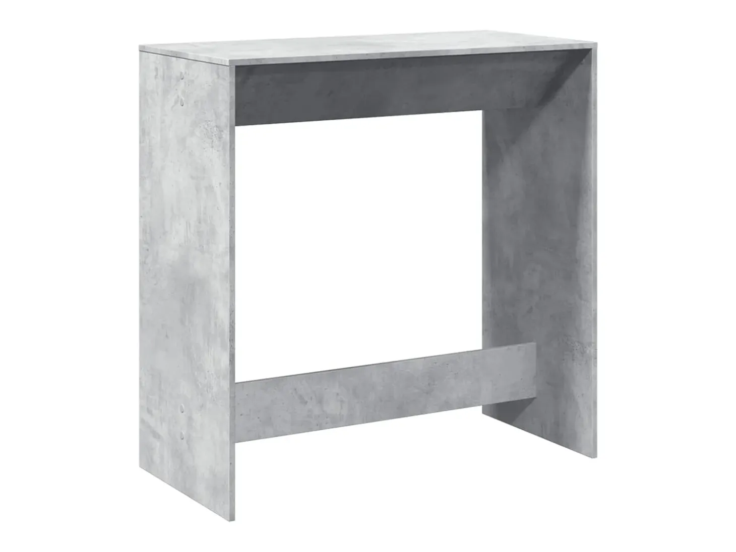 Mesa alta de bar madera ingeniería gris hormigón 102x50x103,5cm