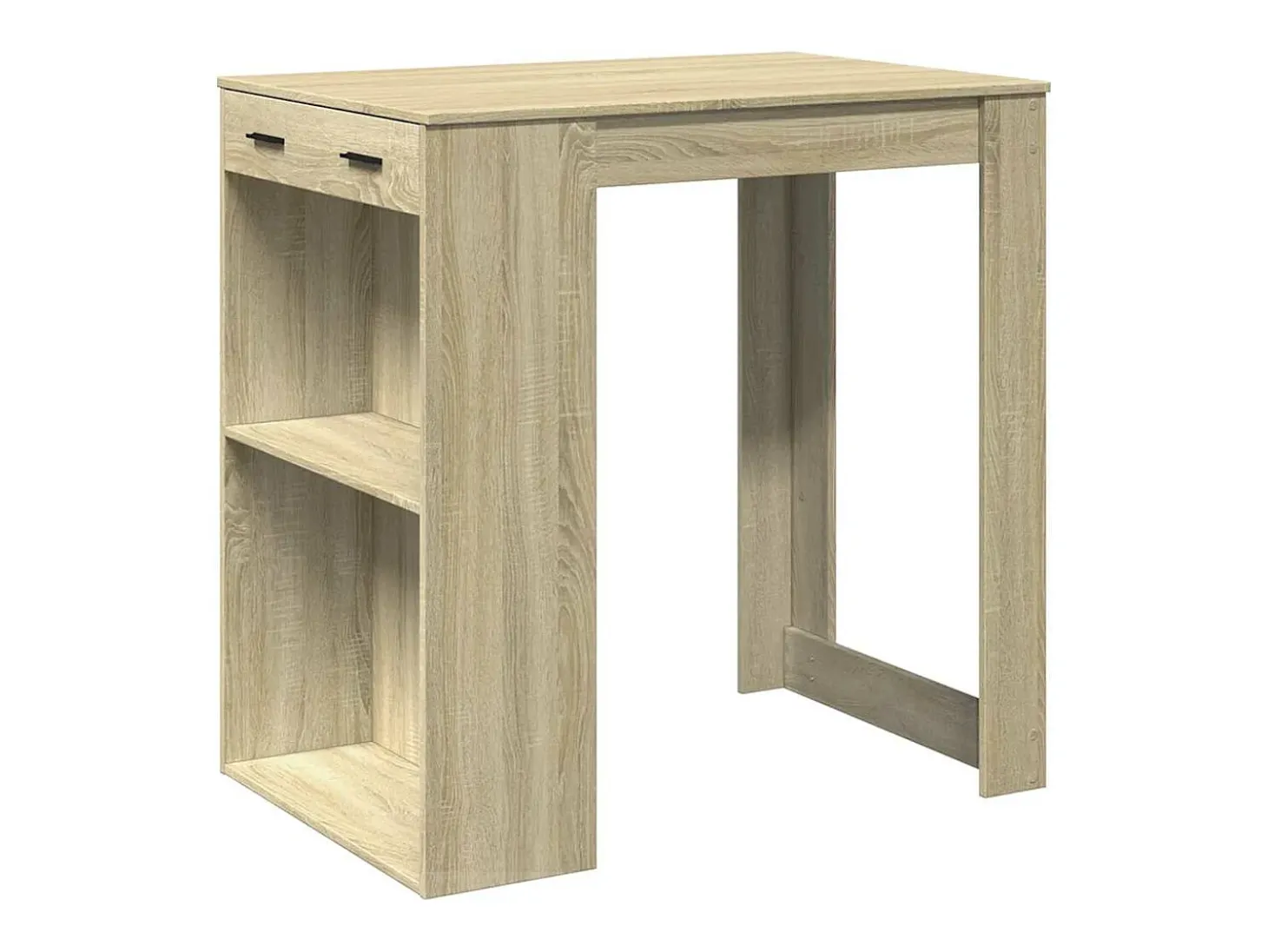 Mesa alta de bar madera ingeniería roble Sonoma 102x70x103,5 cm